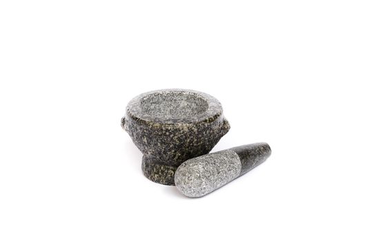 Stone mortar and pestle