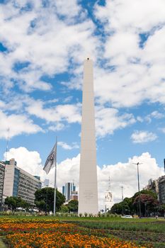 The Obelisk of Buenos Aires was built in 1936 to celebrate the 400th anniversary of the city founding Alberto Prebisch