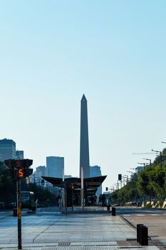 The Obelisk of Buenos Aires was built in 1936 to celebrate the 400th anniversary of the city founding Alberto Prebisch