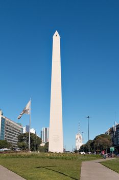 The Obelisk of Buenos Aires was built in 1936 to celebrate the 400th anniversary of the city founding Alberto Prebisch