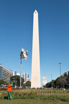 The Obelisk of Buenos Aires was built in 1936 to celebrate the 400th anniversary of the city founding Alberto Prebisch