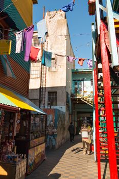 Colorful neighborhood La Boca, Buenos Aires Argentina