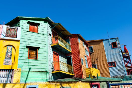 Colorful neighborhood La Boca, Buenos Aires Argentina