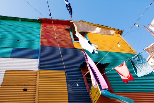 Colorful neighborhood La Boca, Buenos Aires Argentina