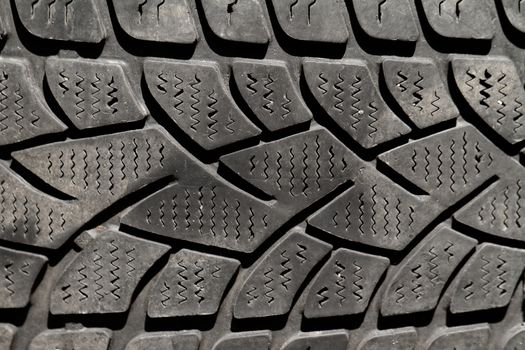 Car tire - close up photo - tire background