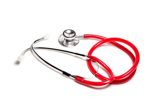 Stethoscope, close-up isolated with white background