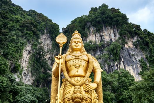 The world's tallest statue of Murugan, is  located outside Batu Caves. Kuala Lumpur - Malaysia.