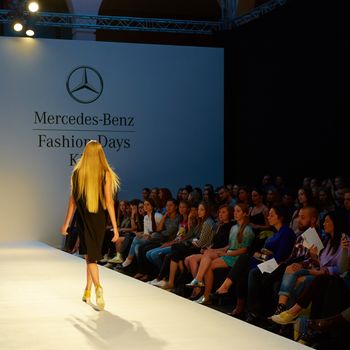 KIEV, UKRAINE - SEPTEMBER 6: Mercedes-Benz Kiev Fashion Days. Fashion show 