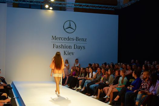 KIEV, UKRAINE - SEPTEMBER 6: Mercedes-Benz Kiev Fashion Days. Fashion show 