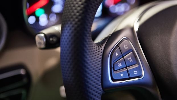 Detail of a beauty and fast sportcar. Shallow dof