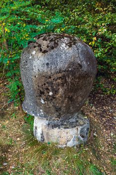 Costesti, Romania - Septemper 2, 2012: The Trovants of Costesti - The Living and Growing Stones of Romania