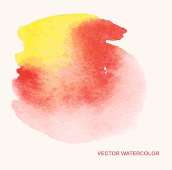 Abstract vector watercolor textured hand painted background