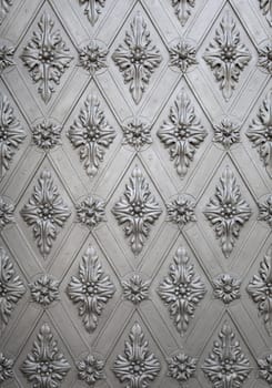 Close-up of an old medieval metal door