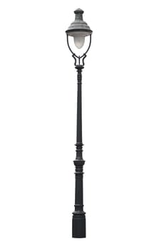 An isolated photo of an old street lamppost