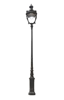 An isolated photo of an old street lamppost