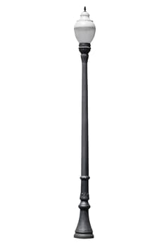 An isolated photo of an old street lamppost