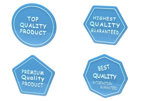 High Quality set of Sale product badges isolated on white.