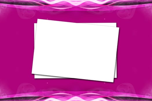 Overlap Paper On Violet Pink Background