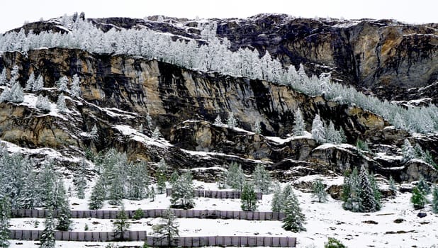 Scenery of Zermatt snow mountains Switzerland