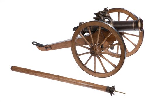 Isolated historical cannon