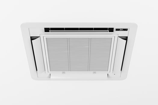 Ceiling mounted cassette type air conditioner