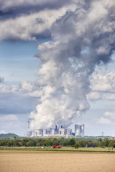 Image of emissions of a coal power plant in Germany