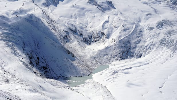 snow glacier mountains close up, zermatt, switzerland