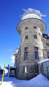 Scene of Building at Gornergrat station, Matterhorn, Zermatt, Switzerland