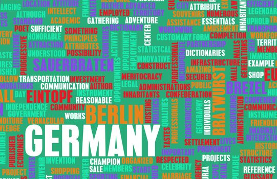 Germany as a Country Abstract Art Concept