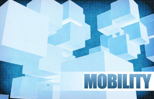 Mobility on Futuristic Abstract for Presentation Slide