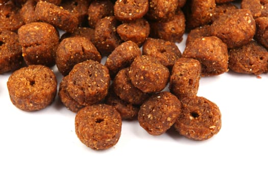 pet food isolated on white