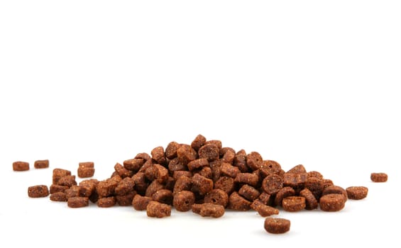 pet food isolated on white