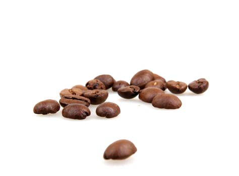 coffee beans isolated on white