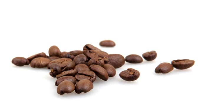 coffee beans isolated on white