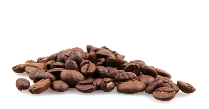 coffee beans isolated on white