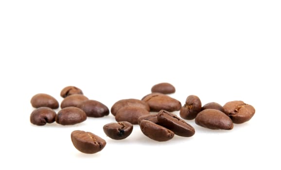 coffee beans isolated on white