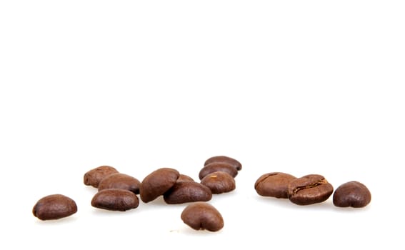 coffee beans isolated on white