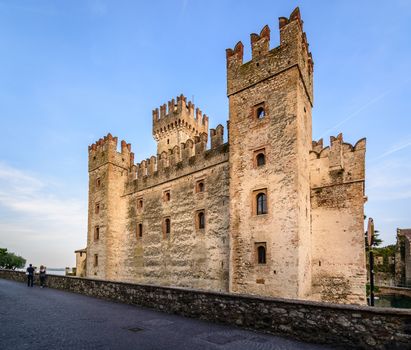 A Scaliger Castle (13th Century) Sirmione ,italy.