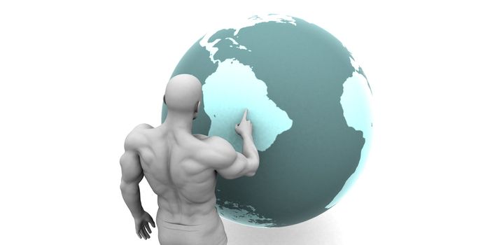 Business Expansion into South America Continent Concept