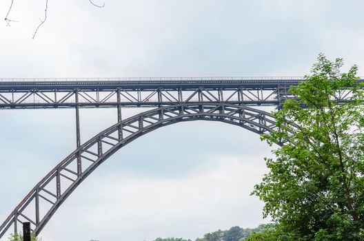 The Müngstener bridge is the highest railway bridge in Germany. Until 1918 it was called Kaiser Wilhelm Bridge.
Year of construction in 1894 and has a height of 107 m and a total length of 465 m.
