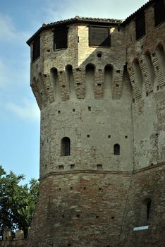 middle age tower in Italy, castle of Gradara