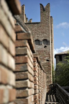 middle age tower in Italy, castle of Gradara