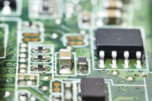 structure of computer equipment (green microcircuit)