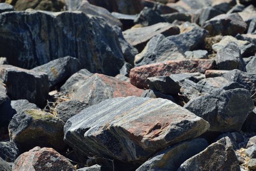 stone background ( dark  stones near sea )