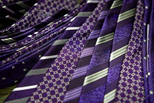 many classic violet men's ties