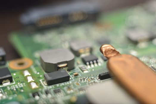 micro electronics develop and manufacturing background