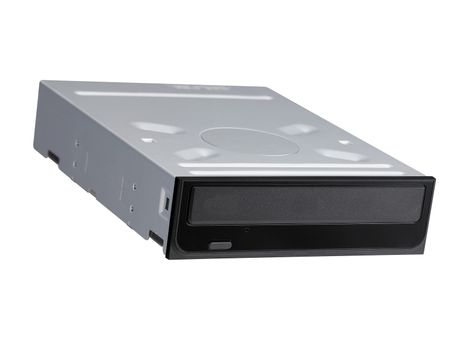Optical disk drive isolated on white