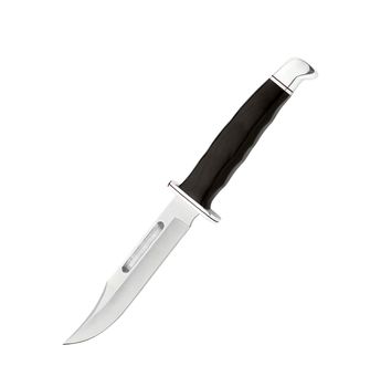 hunter combat knife isolated on white