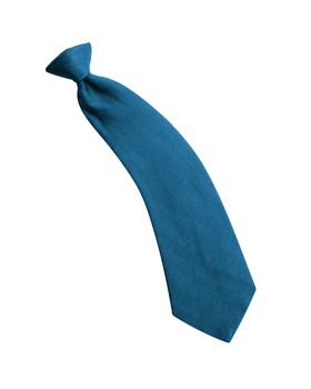 blue tie isolated on white background