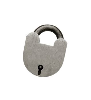 Padlock isolated on white background